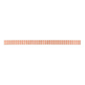 Orange und White Gingham Medium Satinband (Vorderseite)