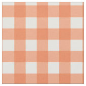 Orange und White Gingham Stoff (Nahaufnahme)