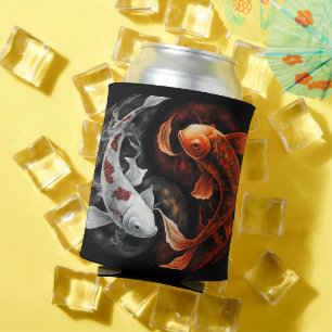 Orange und White Lucky Koi Fisch Japan Kunst Dosenkühler