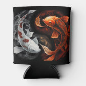 Orange und White Lucky Koi Fisch Japan Kunst Dosenkühler (Vorderseite)