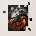 Orange und White Lucky Koi Fisch Japan Kunst Puzzle<br><div class="desc">Orange und White Lucky Koi Fisch Japan Kunst</div>