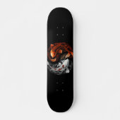 Orange und White Lucky Koi Fisch Japan Kunst Skateboard (Vorne)