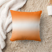 Orange und White Ombre Kissen (Decke)