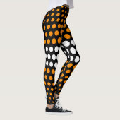 Orange und White Polka Dot Pattern Leggings (Rechts)