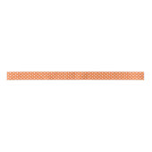 Orange und White Polka Dot Satinband (Vorderseite)