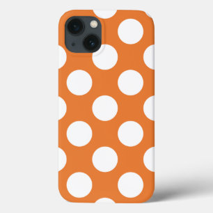 Orange und White Polka Dots Case-Mate iPhone Hülle