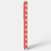 Orange und White Polka Dots Samsung Galaxy Hülle (Rückseite (Horizontal))