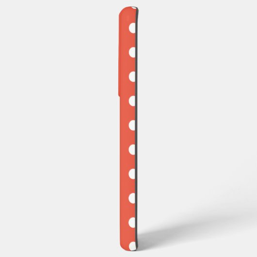 Orange und White Polka Dots Samsung Galaxy Hülle (Rückseite (Horizontal))