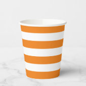 Orange und White Strip Papier Becher (Links)