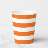 Orange und White Strip Papier Becher (Rechts)