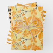 ORANGE- UND YELLOW-AUTUMNSTÜCKE GESCHENKPAPIER SET (Beispiel)