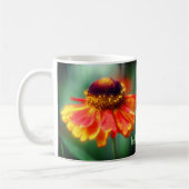 Orange und Yellow Daisy Blume Personalisiert Kaffeetasse (Links)