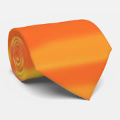 Orange und Yellow Scribbles Neck Tie Krawatte (Gerollt)
