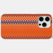 Orange und Zigzag Case-Mate iPhone Hülle (Rückseite (Horizontal))