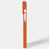 Orange und Zigzag Case-Mate iPhone Hülle (Rückseite / Links)