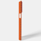 Orange und Zigzag Case-Mate iPhone Hülle (Rückseite / Rechts)