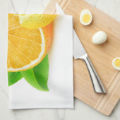 Orange und Zitrone Küchentuch (Viertel Falte)