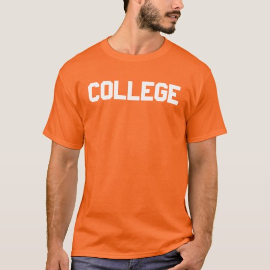 Orange Uni T-Shirt (Vorderseite)