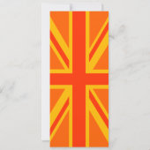 Orange Union Jack British Flag Swag (Rückseite)