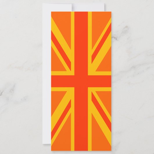 Orange Union Jack British Flag Swag (Rückseite)