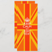 Orange Union Jack British Flag Swag (Vorne/Hinten)