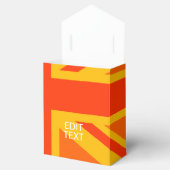 Orange Union Jack British Flag Swag Geschenkschachtel (Geöffnet)