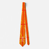 Orange Union Jack British Flag Swag Krawatte (Vorderseite)