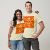 Orange Union Jack British Flag Swag T-Shirt (Unisex)