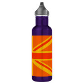 Orange Union Jack British Flag Swag Trinkflasche (Rechts)