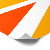 Orange Union Jack Poster (Ecke)