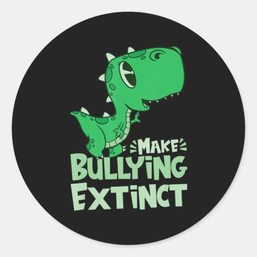 Orange Unity Day Anti Bullying Make Bullying Exti Runder Aufkleber (Vorderseite)