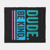 Orange Unity Day Anti Bullying Typ sein Kind 5 Fleecedecke (Vorderseite (Horizontal))