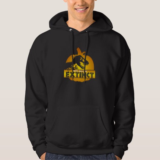 Orange Unity Day Gegen Mobbing Rex Dinosau Hoodie (Vorderseite)
