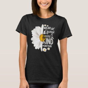 Orange Unity Day Wear Orange Choose Kind Daisy Uni T-Shirt