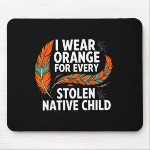 Orange Unity Tag Jedes Kind Amerikanische Ureinwoh Mousepad