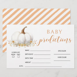 Orange unsere kleinen Kürbisbaby Dusche Vorhersage Briefpapier