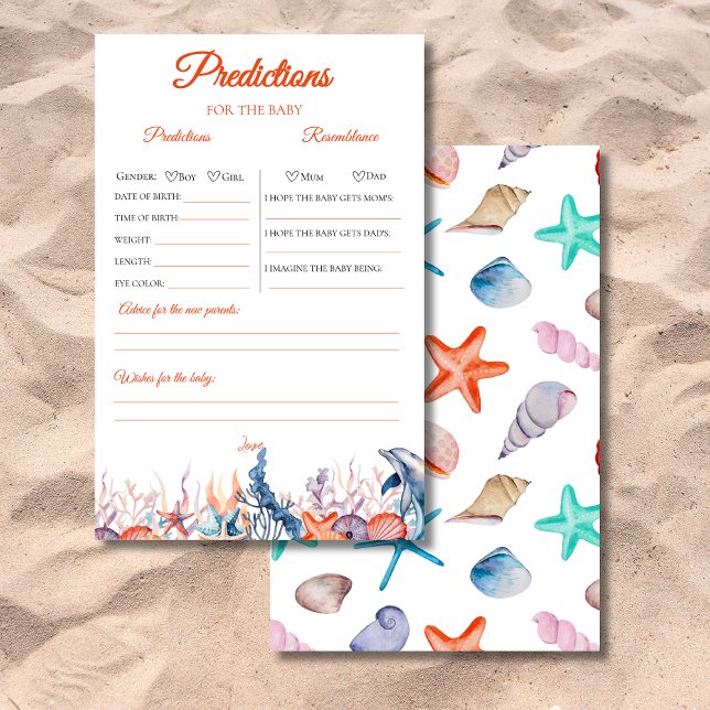 Orange unter dem Meer Baby Dusche Vorhersagen Spie (Von Creator hochgeladen)