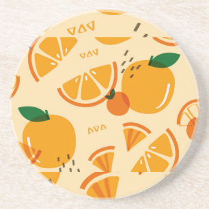 Orange Untersetzer