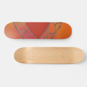Orange V Skateboard (Horizontal)