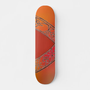 Orange V Skateboard