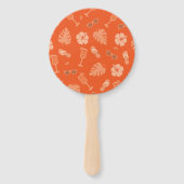 Orange Vacation Fächer (Vorderseite)