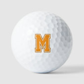 Orange Varsity Monogram Golfball (Vorderseite)