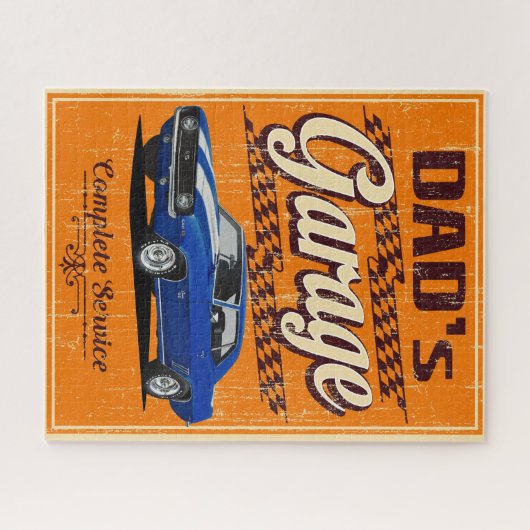 Orange Vater Garage Camaro Puzzle (Horizontal)