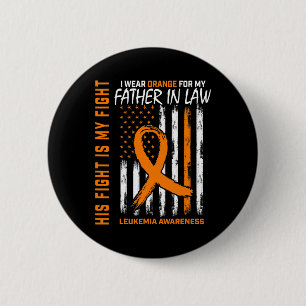 Orange Vater in Law Leukämie Krebs Bewusstsein Alt Button