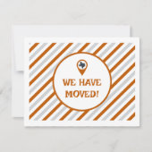 Orange verbrennen wir gestreift bewegtes Foto (Vorderseite)