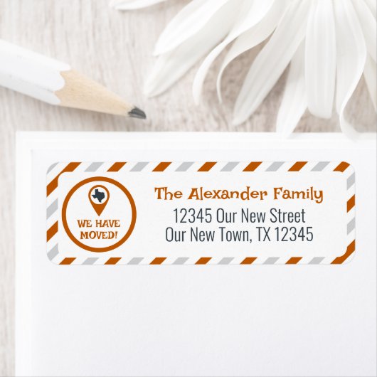 Orange verbrennen wir Streifen bewegen (Insitu)