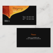 Orange Verlassen Visitenkarte (Vorne/Hinten)