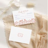 Orange Verona Sunset UAWG Response Card RSVP Karte