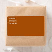 Orange-Versandetikett (Insitu)