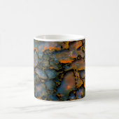 Orange-versteinerte Dinosaurier Kaffeetasse (Mittel)
